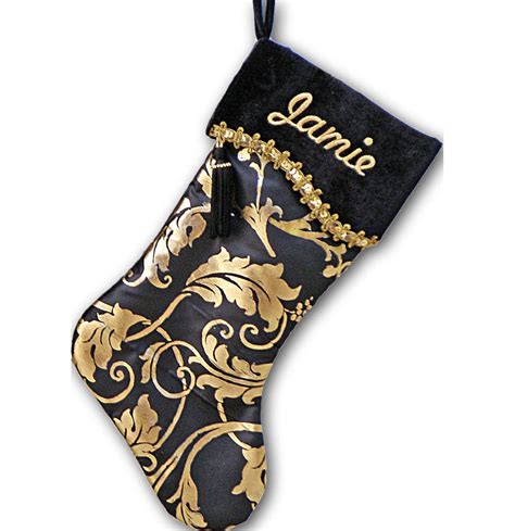 gold xmas stockings|gold christmas stockings personalized.